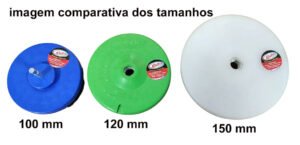 Escova de limpeza rotativa de 150mm para uso em politriz eixo M14 escova de limpeza rotativa de 150mm para uso em politriz eixo m14