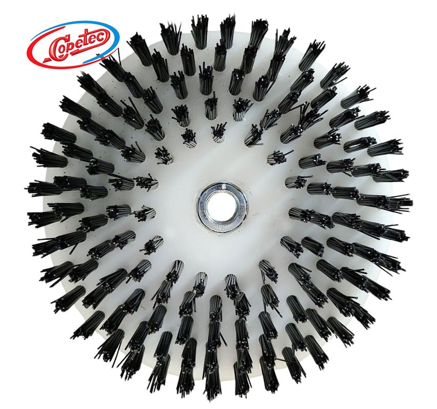 escova de limpeza rotativa de 150mm para uso em politriz eixo m14 escova de limpeza rotativa de 150mm para uso em politriz eixo m14